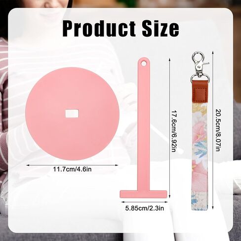 Wrist Yarn Holder, Portable Yarn Ball Holder Craft Yarn Spinner Yarn Hanger Knitting Storage Stand Crochet Minder Accessories Crocheting Supplies for Preventing Yarn Entanglement (Pink) in Saudi Arabia