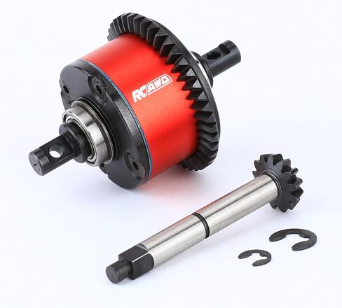 مجموعة RCAWD LMT Center Diff 43T 13T، أكثر متانة بنسبة 30% مع تروس 40CrMo وأجزاء ترقية المحمل التفاضلي الفولاذي #45 لـ Losi 1/8#LOS242034 in Saudi Arabia
