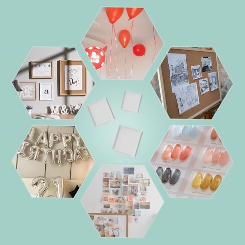 204 قطعة من معجون تاكي، ملصق كاتيف، معجون تثبيت لاصق قابل للإزالة، ملصق لاصق قابل لإعادة الاستخدام لتعليق الصور على الحائط، فن الأظافر والحرف اللاصقة (أخضر + أزرق)... in Kuwait