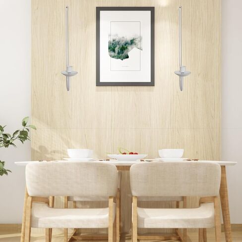 Wall Candle Holders for Taper Candles, Wall Candle Sconces Set of Two,Metal Candle Sconces Wall Decor for Home Living Room Dinning Room Bedroom Bathroom Decor(Gold/White) (White) in Saudi Arabia