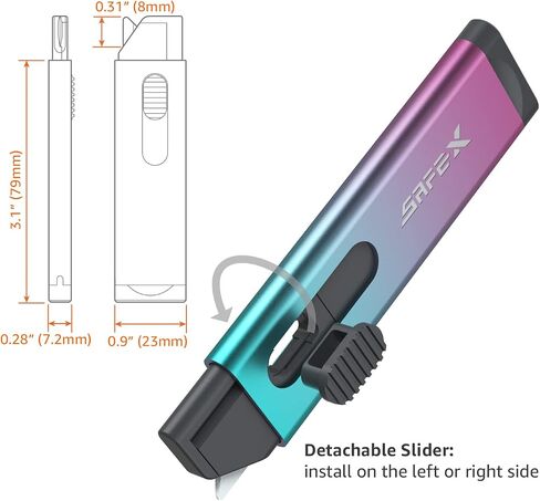 4pcs Box Cutter Retractable, Box Opener, Ceramic Box Cutter, Built-In Magnetic, Mini Box Cutter, Safety Box Cutter, Cute Box Cutter, Small Box Cutter For Women, Package Opener, Box Opener Tool in Saudi Arabia