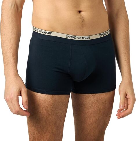 Emporio Armani Men's Stretch Cotton Piping Logoband Trunk in Saudi Arabia