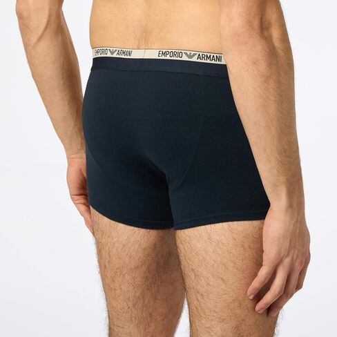 Emporio Armani Men's Stretch Cotton Piping Logoband Trunk in Saudi Arabia