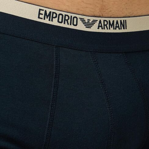 Emporio Armani Men's Stretch Cotton Piping Logoband Trunk in Saudi Arabia