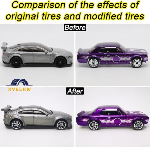 1/64 Wheels and Tires Set, 10-Pack 1 64 Scale Wheels with 10 for 1/64 Diecast Cars Upgraded and Modified Rubber Tires(Diameter 0.43in/11mm) (Silver Plated) in Saudi Arabia