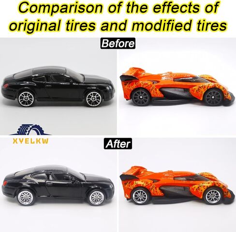 1/64 Wheels and Tires Set, 10-Pack 1 64 Scale Wheels with 10 for 1/64 Diecast Cars Upgraded and Modified Rubber Tires(Diameter 0.43in/11mm) (Silver Plated) in Saudi Arabia