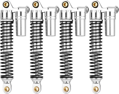 Aluminium 53mm/59mm/66mm/78mm Shocks- Long Threaded Shock Absorber Oil Damper for TRX4M TRX-4M 1/18 RC Crawler Upgrades (red, 53mm) in Saudi Arabia