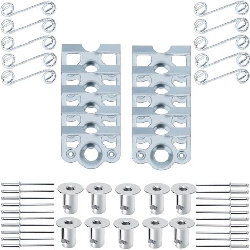 1/4 Turn Quick Release Steel Dzus Button with Springs and Tab Plates, 10 Pack in Saudi Arabia