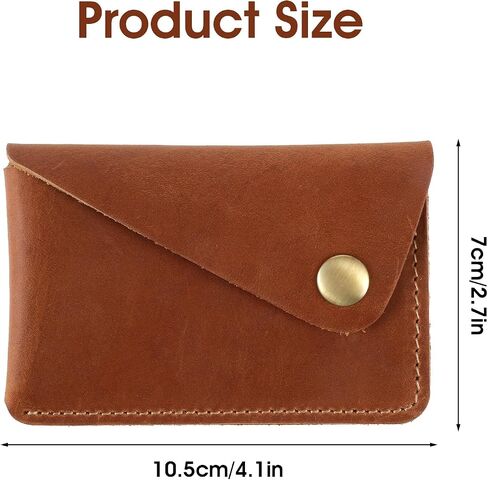 Leather Card Holder, Slim Card Holder Minimalist Leather Wallet for Men and Women Gift for Father Husband(Green) in Saudi Arabia
