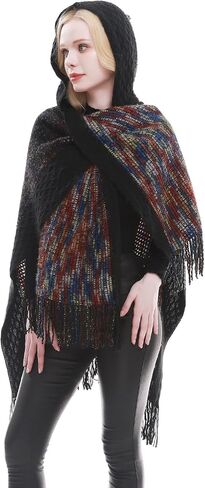 RIIQIICHY Pashmina Shawl Wraps and Capes for Women Winter Warm Poncho for Cold Weather in Saudi Arabia