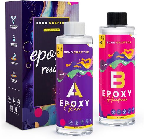 Epoxy Resin Kit 1Gallon, Clear Crystal Resina Epoxica Food Safe, Casting Resin for Art Craft, Jewelry Making, DIY in Saudi Arabia
