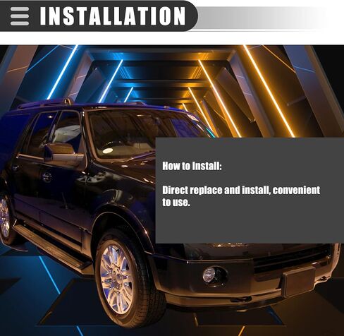 مستشعر عكس ممتص الصدمات للسيارة Motoforti، مستشعر مساعد ركن السيارة للبلاستيك، لسيارة Ford Expedition 2003-2006، 4F23-15K859AA 3F2Z-15K859BA، أسود، 4 قطع in Saudi Arabia