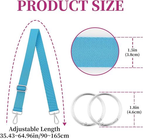 ZOOEASS Replacement Crossbody Strap for Bogg Bag, 1.5" Wide Adjustable Shoulder Straps for Handbags Bogg Tote Accessories（S(R)-Colour 2） in Kuwait