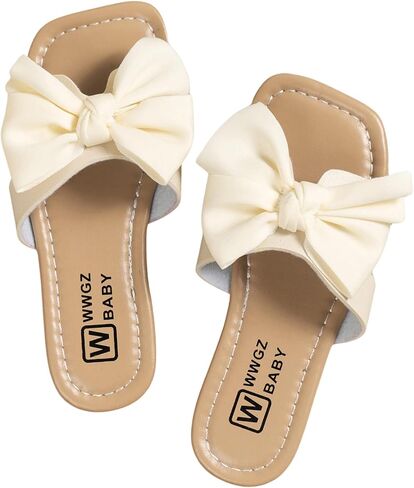 GORGLITTER Girl's Bow Sandals Open Toe Summer Dress Flat Sandals in Saudi Arabia