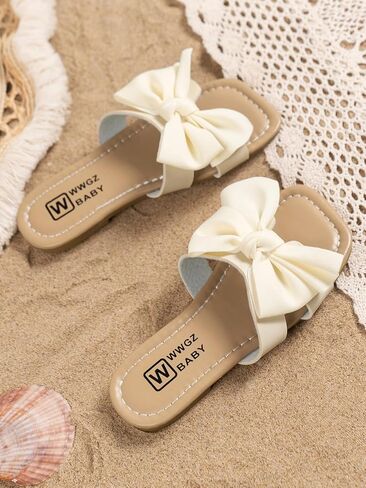 GORGLITTER Girl's Bow Sandals Open Toe Summer Dress Flat Sandals in Saudi Arabia