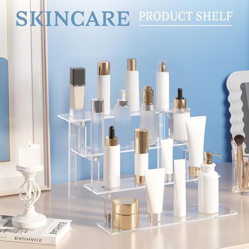 منظم عطر جانادن للرجال، منظم عطور لخزانة الملابس، رف حامل عرض أكريليك، حامل عرض كولونيا، صينية حامل كولونيا، منظمات أكريليك لتخزين العطور وحامل حلوى الكب كيك in Kuwait