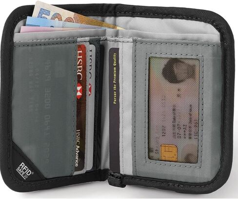 Pacsafe Rfidsafe V50 Anti-theft Blocking Compact Travel Wallet, Black in Saudi Arabia