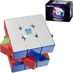 CuberShop Moyu WRM V10 20 مغناطيس MagLev Ball Core (مطلي بالأشعة فوق البنفسجية) مكعب سرعة 3x3 بدون ملصقات، Moyu WeiLong WR M V10 20 مغناطيس مغناطيسي + MagLev + Ball Core 3x3 UV، WRM 2024 (الإصدار العلوي للملابس السحرية)
