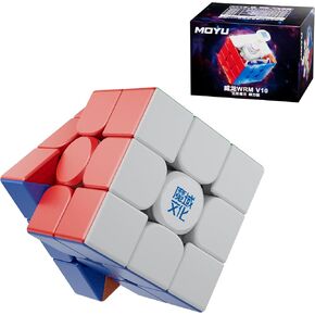 CuberShop Moyu WRM V10 20-Magnet MagLev Ball Core (UV Coated) Stickerless 3x3 Speed Cube, moyu WeiLong WR M V10 20 Magnets Magnetic+MagLev+Ball Core 3x3 UV, WRM 2024 (Magic Clothes Top Version)