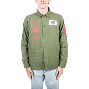 Bioworld Naruto Shippuden Kakashi Hatake Men's Olive Chore Jacket