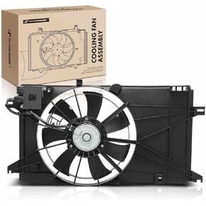 A-Premium Engine Radiator Cooling Fan Assembly Compatible with Select Mazda Models - 5 2006 2007 2008 2009 2010 - Replace# LFB715025C, LFB715025B
