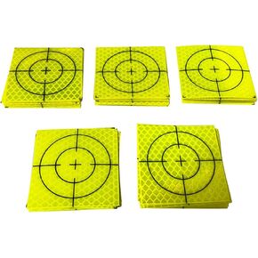 100Pcs Reflective Tape Survey Targets Reflector Target Sheets Total Station for Ship Inspection Building Construction Tunnel Engineering, 4cmx4cm