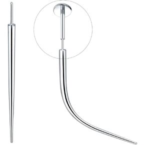 Oveta ثقب تفتق G23 التيتانيوم دفع في تفتق 14G 16G 18G 20G دبوس الإدخال لأداة المجوهرات بدون خيوط، أنماط منحنية ومستقيمة in Kuwait