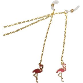 Trendy Flamingo Glasses Chain Drop Eyewear Holder for Sunglasses Eyeglasses Fashionable Party Prop for Women
