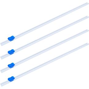 CRASPIRE 10Pcs 12" Cling Film Dispenser Wrap Slide Cutter Self-Adhesive Reusable Plastic Wraps Sliding Cutters Replacement Home Kitchen for Food Parchment Wax Baking Paper Aluminum Foil Films