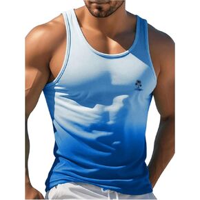 SOLY HUX Men's Summer Sleeveless Muscle Shirts Casual Graphic Vacation Tank Tops