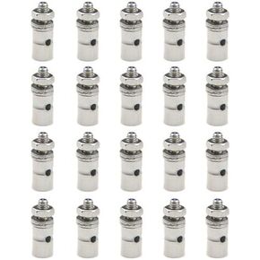 WMYCONGCONG 20 PCS Adjustable Pushrod Connector Linkage Stoppers 1.3mm Push Rod Connector Adapter Servo Rod Connectors for RC Airplane Plane DIY Parts