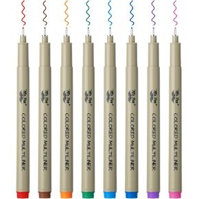 Mr. Pen- Drawing Pens for Artists, 0.5mm, 8 Pack, Colorful Artist pens, Micro Pens for Drawing, Ink Pens for Drawing, Sketch Pens, Micro Pen, Fineliner Pens, Bible Journaling Pens, Fine Point