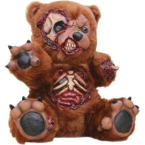 Bad Teddy Zombie Halloween Latex & Fur Party Prop Accessory in Saudi Arabia
