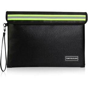 5200°F Fireproof Document Bag(11"x7.9"), Waterproof Fireproof Bag with Zipper, 8 Layers Fire Insulation, Fireproof Money Bag for Cash, Important Documents and Valuables (Small)