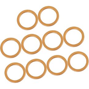 10pcs 30mm ID 40mm OD Motorcycle Exhaust Muffler Pipe Gasket Copper Tone for Honda CG125 Item Replacement