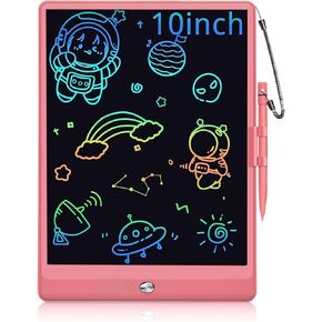 1pc 10 Inch LCD Writing Tablet for Kids, Toddler Drawing Pad Doodle Board with Anti-Lost Stylus, Educational Learning Toy for Kids. Ideal Gift for Adults at Home, School, and Office（Pink）