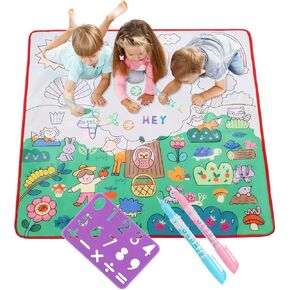 Water Doodle Mat-47x31 inch Extra Large Watercolor Doodle Painting Mat,Reusable Drawing Writing Doodle Mat Water Pens,3 4 5 6 7 Years Old Girls Boys Holiday Gifts