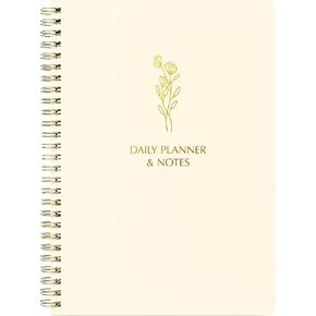 Simple Daily Planner Undated & To Do List Notebook for Work: With Hourly Schedule - 6.5x9.25" Terracotta - Aesthetic Planner Notebook for Life Tasks - Day & Hour Agenda, Organizer Notepad Journal