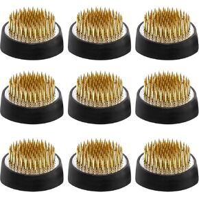 ZUDKSUY 9pcs Jianshan Stainless Steel Pins Flower Arranger 1.33inch/34mm plastic 1inch flower frogs Holder Fixed Flower Pin Holder Tool for Flower Arrangement Plant Fixing Plant Decoration