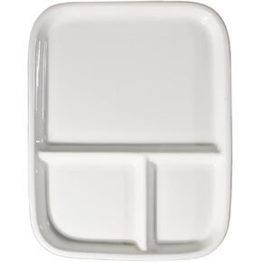 Porcelain Watercolor Palette 10'' × 7'' Ceramic Mixing Tray Rectangle Ceramic Artist Paint Palette for Painters,Gouache
