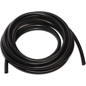LTI 20 Feet Length Universal 6mm (1/4 Inch) Inner Diameter High Performance Silicone Vacuum Hose Line (6MM BLACK)