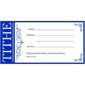 Value Offering Envelope-Tithe - Blue - (Package of 100)