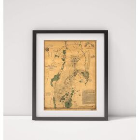 1864 Map|Title: Map of the battlefield of Gettysburg|Subject: Gettysburg|Gettysburg Pa|Gettysburg, B