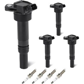 Set of 4 Ignition Coil Pack Compatible with 2011-2020 Hyundai Elantra 1.8 2L, 2014-2017 Tucson 2L, 2012-2015 Kia Soul, 2014-2015 Kia Forte Koup 1.8L Replace UF651 C1804 5C186