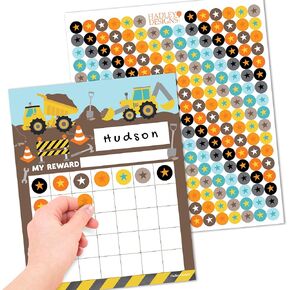 Hadley Designs Sticker Chart For Kids Behavior - 25-pack Sticker Reward Chart For Kids, Sticker Charts For Kids Incentives, Star Chart For Kids Behavior, Incentive Chart For Home and Classroom Use
