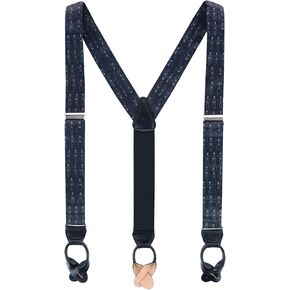 Trafalgar Men's Davy Bones the Dancing Skeleton Silk Button End Braces
