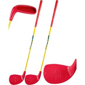 HOTWIND Backyard Golf Game Clubs 2 Pack with 5"x 3.5" Oversize Heads and 36" Lightweight Carbon Shaft for Adults Play Outdoor Golf Yard Game in Grass Parks and Yards Hit Plastic and Foam Balls
