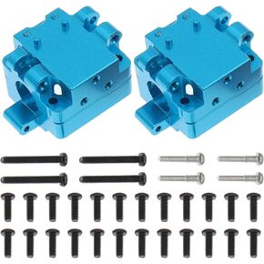 2PCS Metal Front and Rear Gearboxes Compatible with WLtoys 1/28 284131 K969 k979 k989 k999 P929 RC Car Upgrades Parts（Blue）