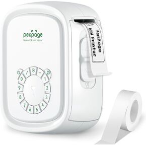 Portable Label Maker Machine P10Pro - Wireless Bluetooth Label Printer with Tape Included, Multiple Templates, Easy to Use for Office and Home Organization, USB Rechargeable（White）