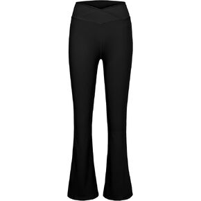 Little Donkey Andy Girl's Flare Leggings Cross Yoga Pants Athletic Casual Length Pants